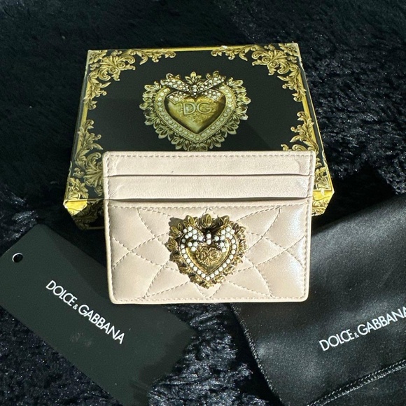 Dolce & Gabanna Pink Devotion Card Holder Wallet - Picture 2 of 7